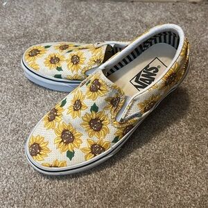 Sunflower Slip on Vans